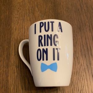“I Put a ring on it” Crate & Barrel Coffee Cup.